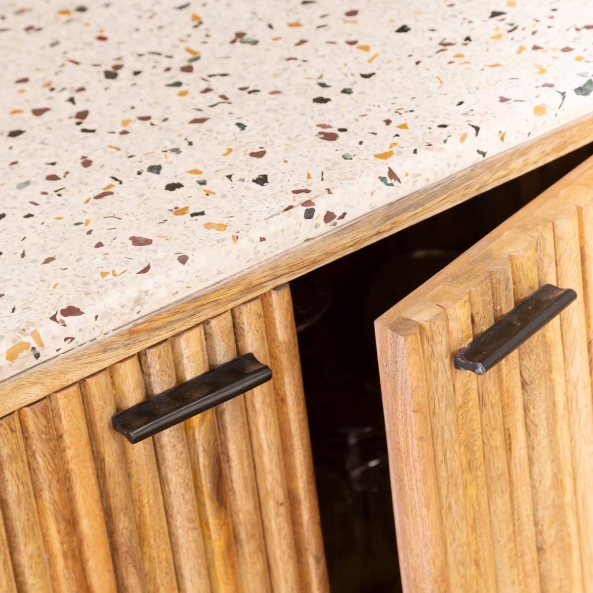 Buffet en bois de manguier AMBRINE bois clair, MADE IN MEUBLES