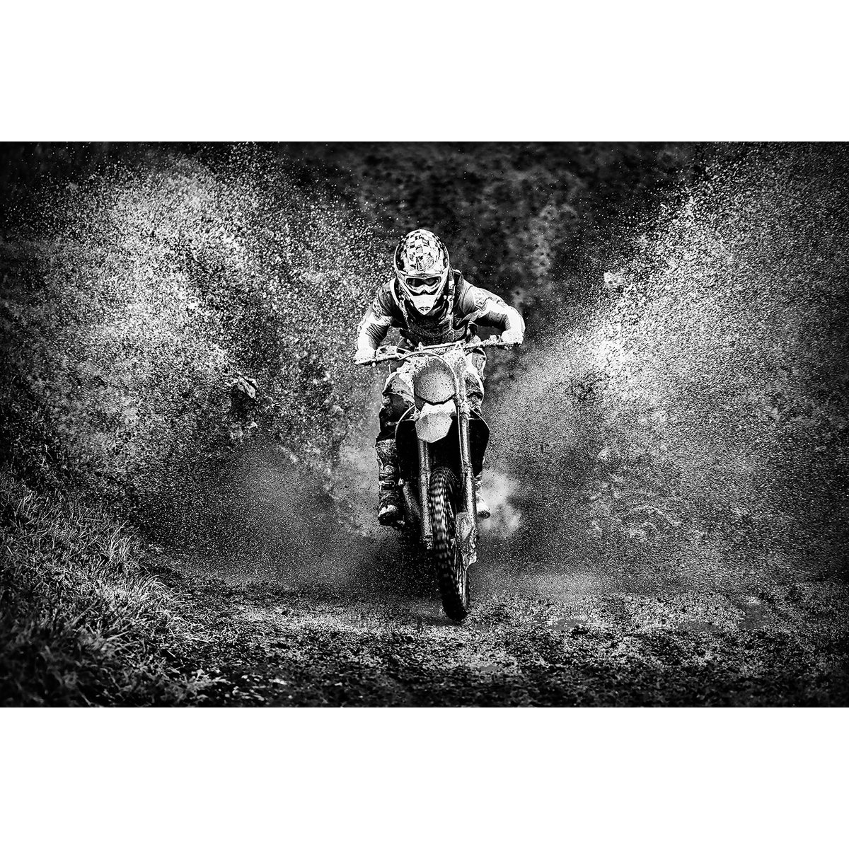 Tableau moto cross tableau alu dibond, HEXOA