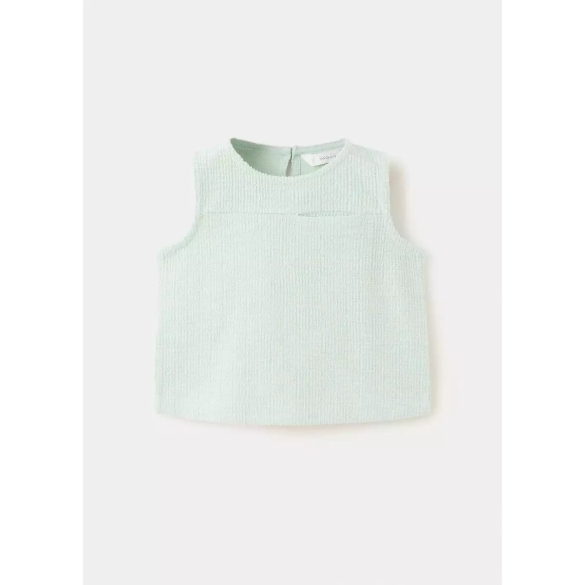 Top maille bretelles vert d´eau, MANGO BABY