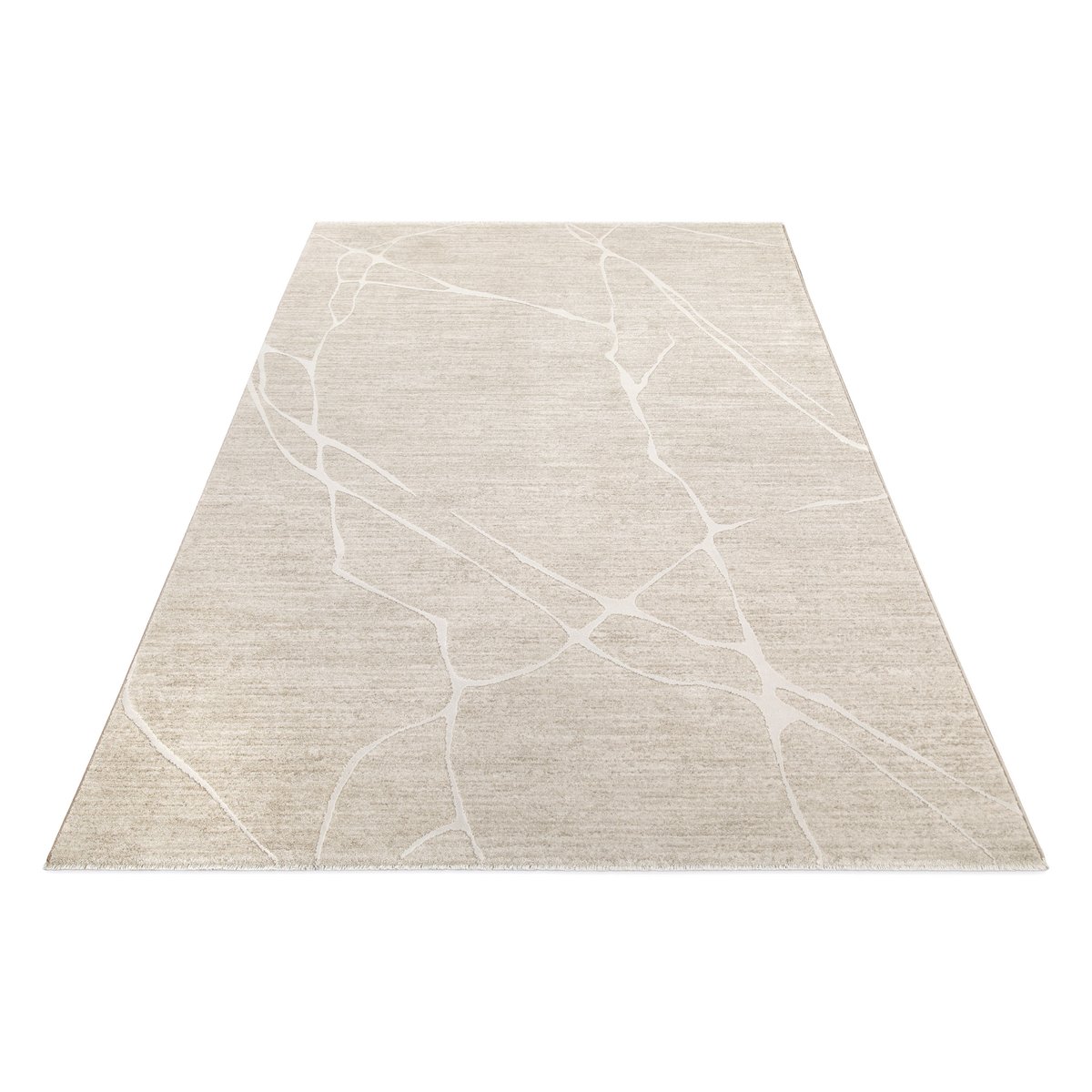 WECONhome Elite par Esprit, tissé machine, tapis poils courts, motif marbre avec effet relief, certifié OEKO-TEX® , Elite beige multicolore, ESPRIT
