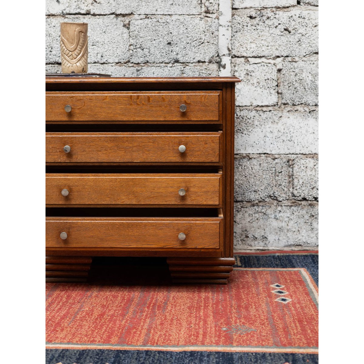 Commode en bois massif Garance N°675 - Bon état marron, DEBONGOUT