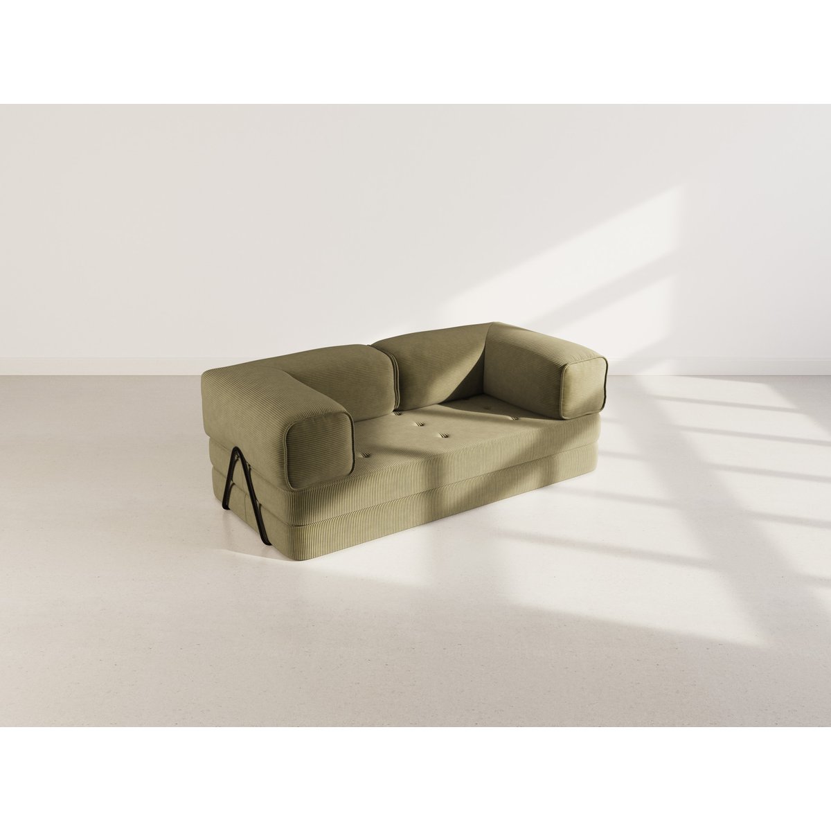 Canapé Convertible 3 places - POPPY vert, BEST MOBILIER