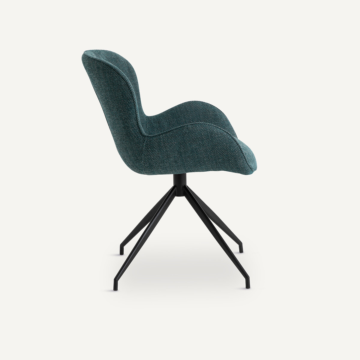 Fauteuil de table pivotant Asyar bleu paon, AM.PM