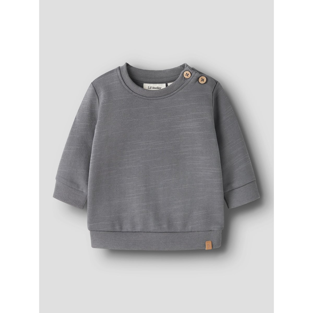 Sweat-Shirt gris - poppy seed, NAME IT