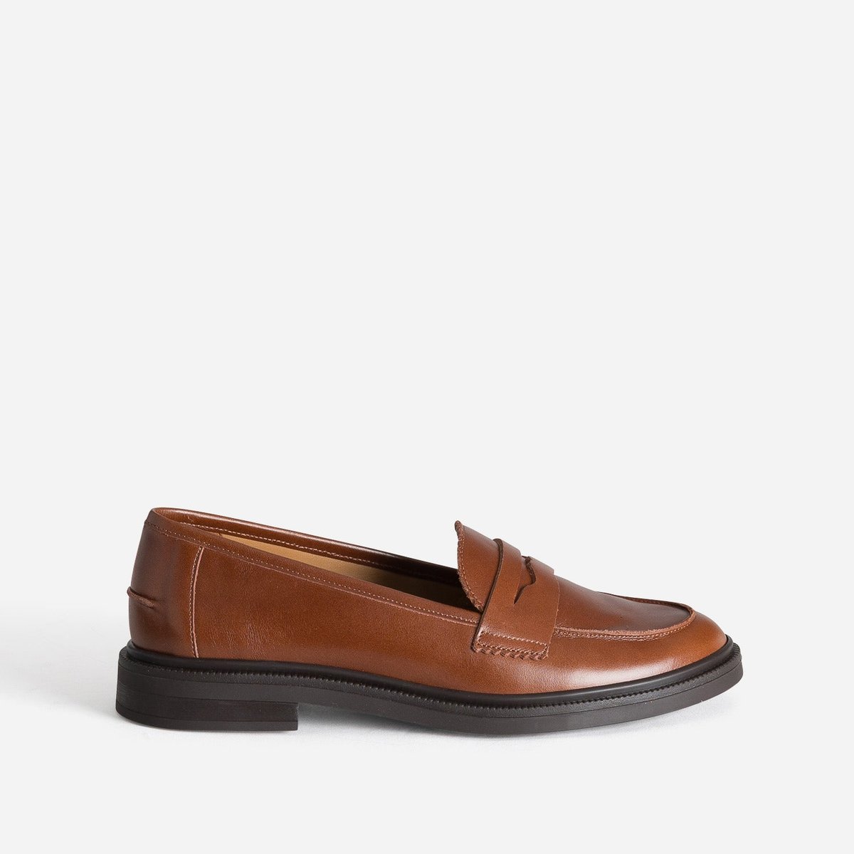 Mocassin en cuir LOUIZA cognac, ERAM