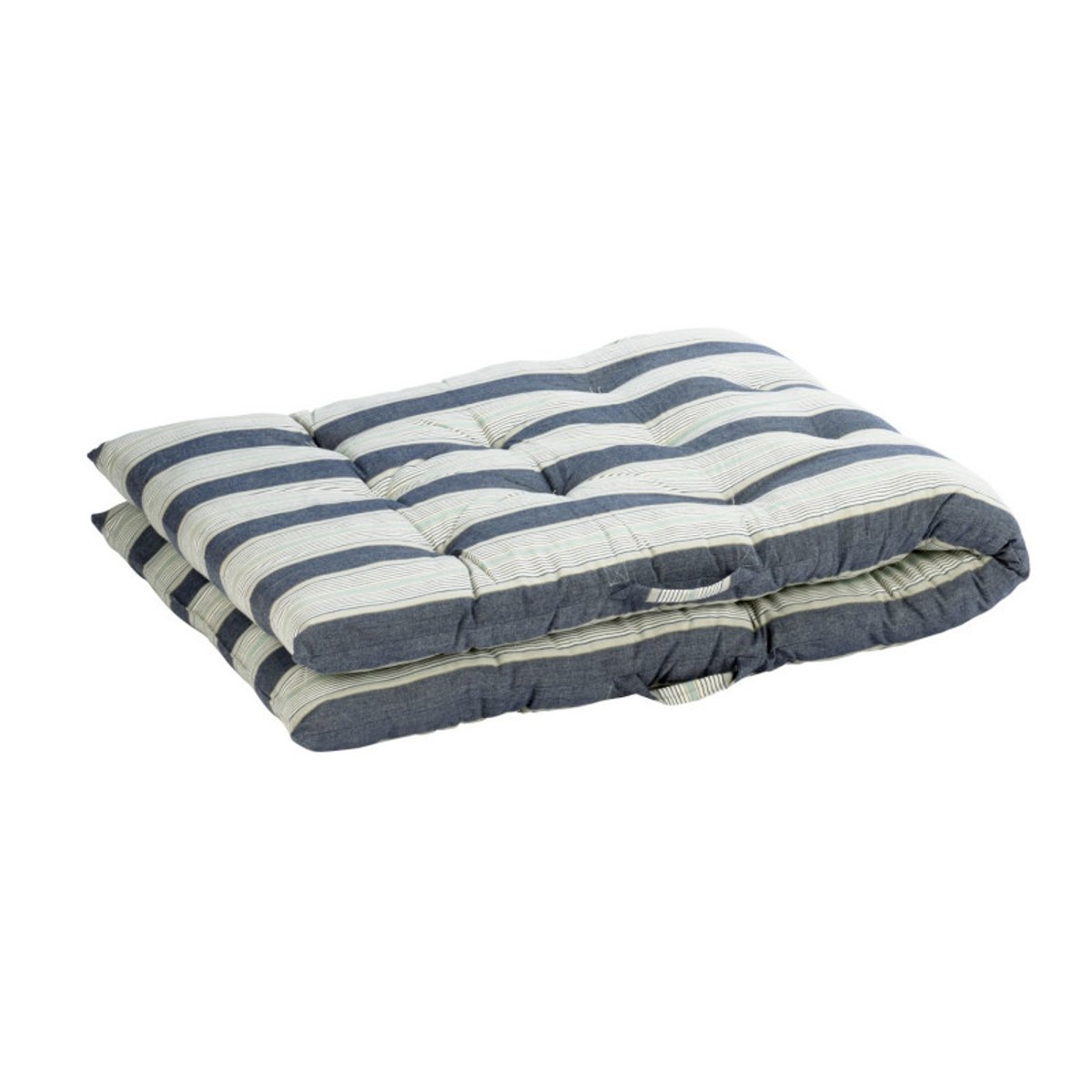 Matelas de sol coton rayures bleu, MADAM STOLTZ