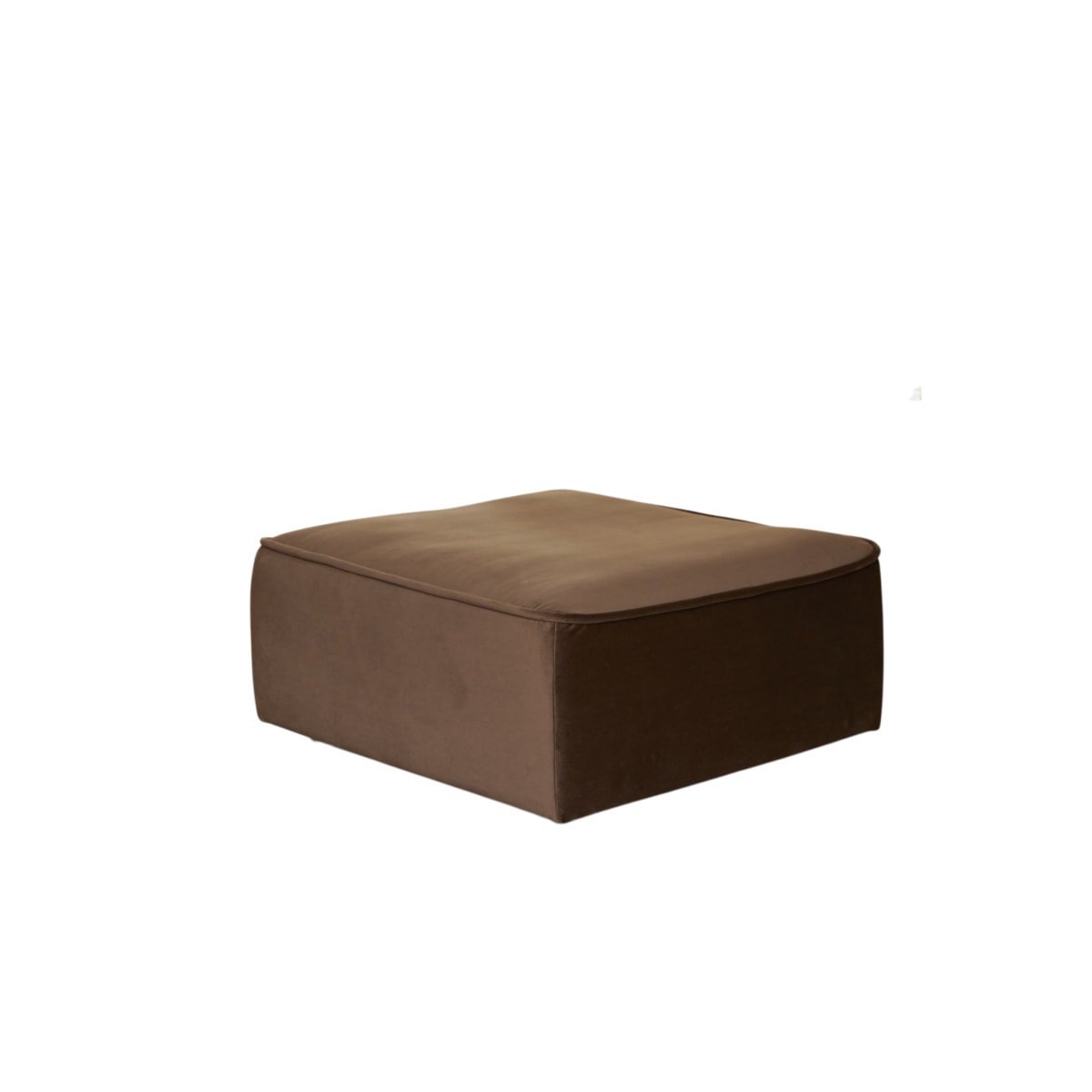 Canapé droit en Tissu, QUINTO marron, TIKAMOON