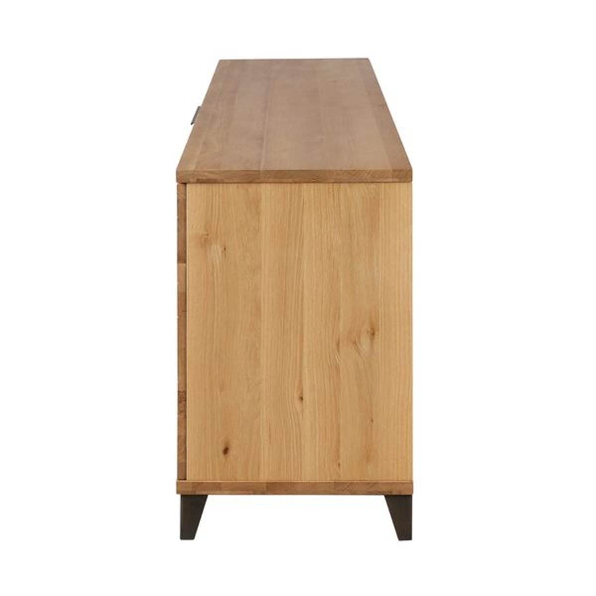 Meuble bas 2 portes, 1 tiroir naturel clair, ZAGO