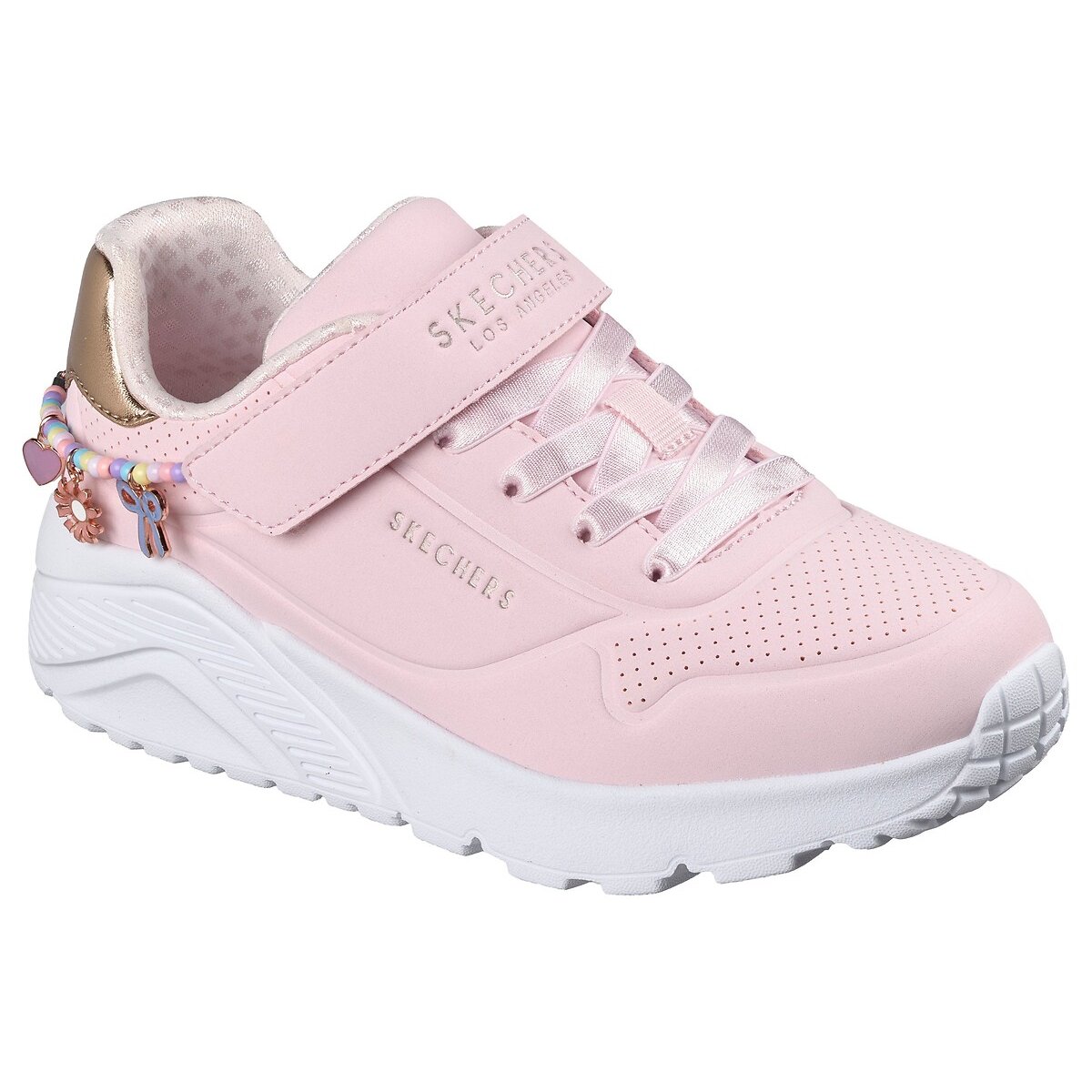 Kids Uno Lite Charming Style Trainers pale pink, SKECHERS