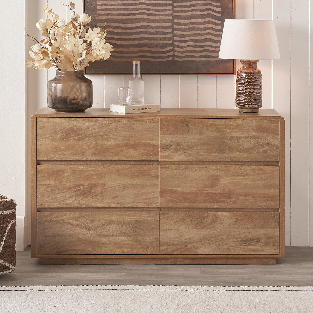 Eversham Wood 6-Drawer Unit oak, SO'HOME