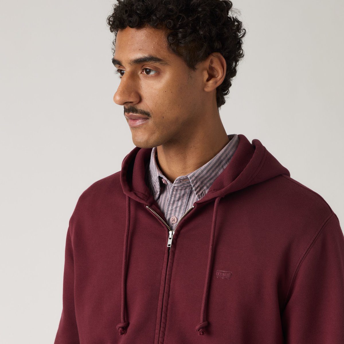 Sweat à capuche zippé New Original violet - tawny port, LEVI'S
