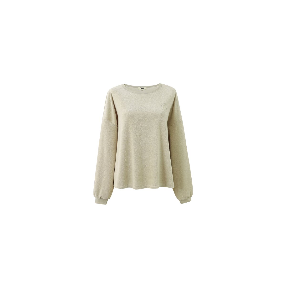 Sweatshirt  en coton PASQUALINE beige, FRNCH