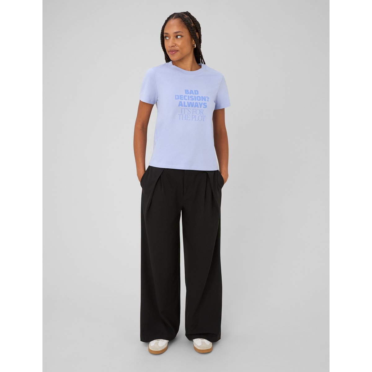 T-shirt imprimé lila, BZB