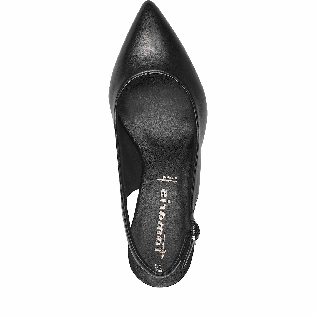 Escarpins slingback noir, TAMARIS