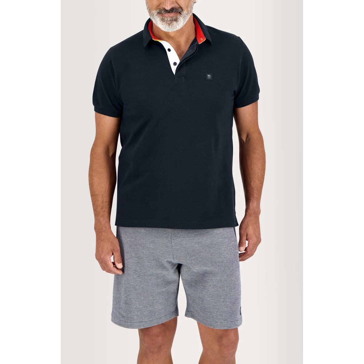 Polo manches courtes CLYDEPOL14027 navy, TBS