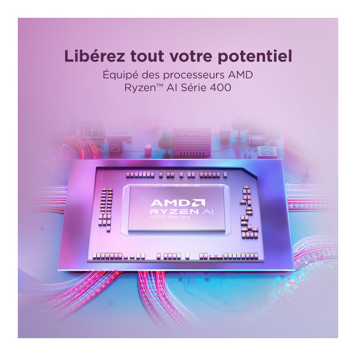 Ordinateur portable Yoga Slim 7 14AGP11 14" OLED AMD Ryzen AI 7 445 16 Go RAM LPDDR5x SSD 512 Go couleur unique, LENOVO