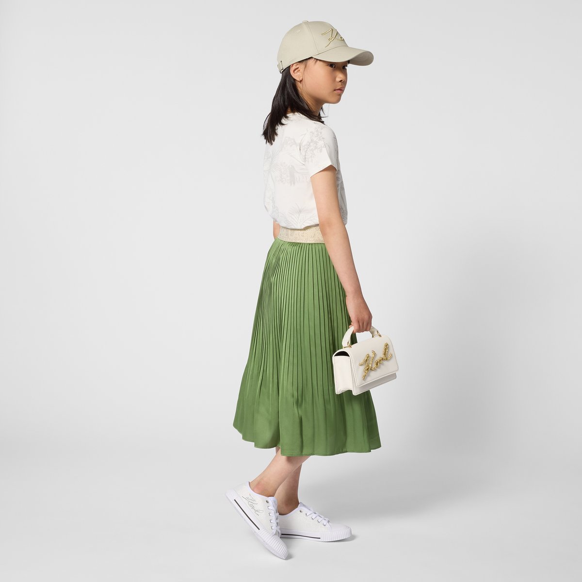 Courtes manches en t-shirt milk, KARL LAGERFELD KIDS