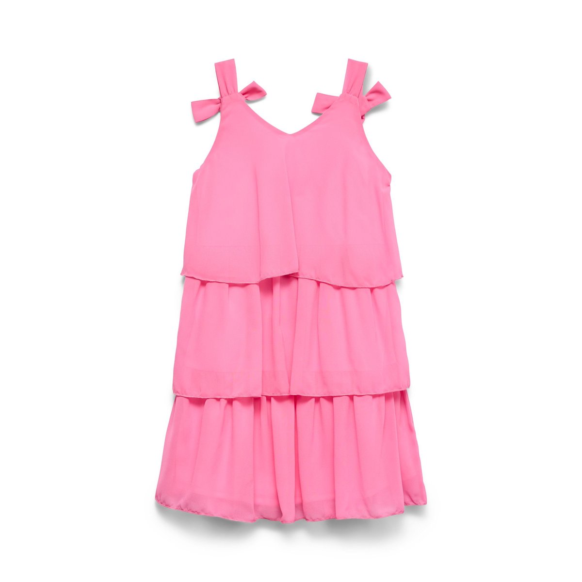Robe À Volants pink cosmos, VERO MODA