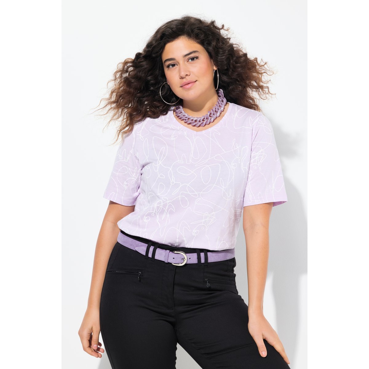 T-shirt lavande, ULLA POPKEN