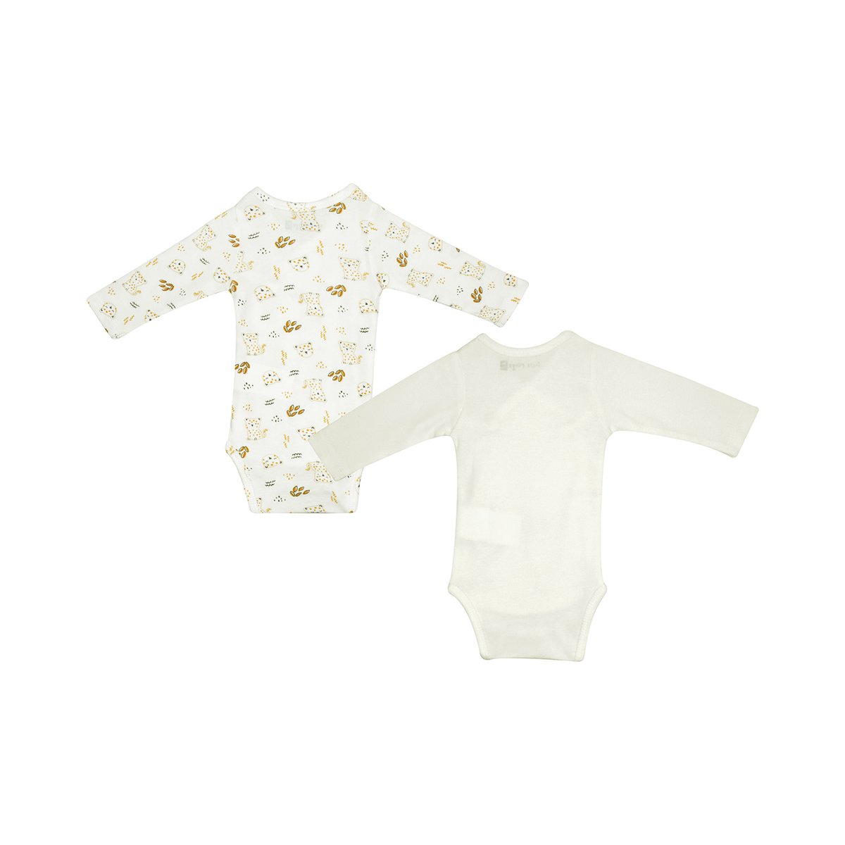 Lot de 2 bodies gust ouverture devant naissance beige, SUCRE D'ORGE