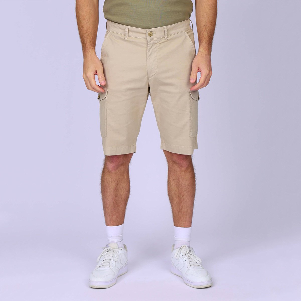 Bermuda cargo Dayton beige, MISE AU GREEN
