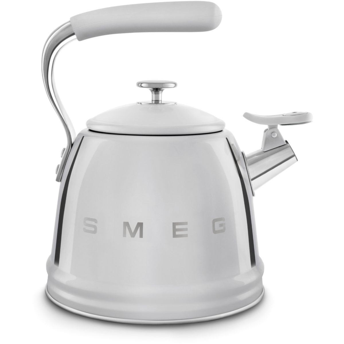 Bouilloire sifflante 2.3L Silver couleur unique, SMEG