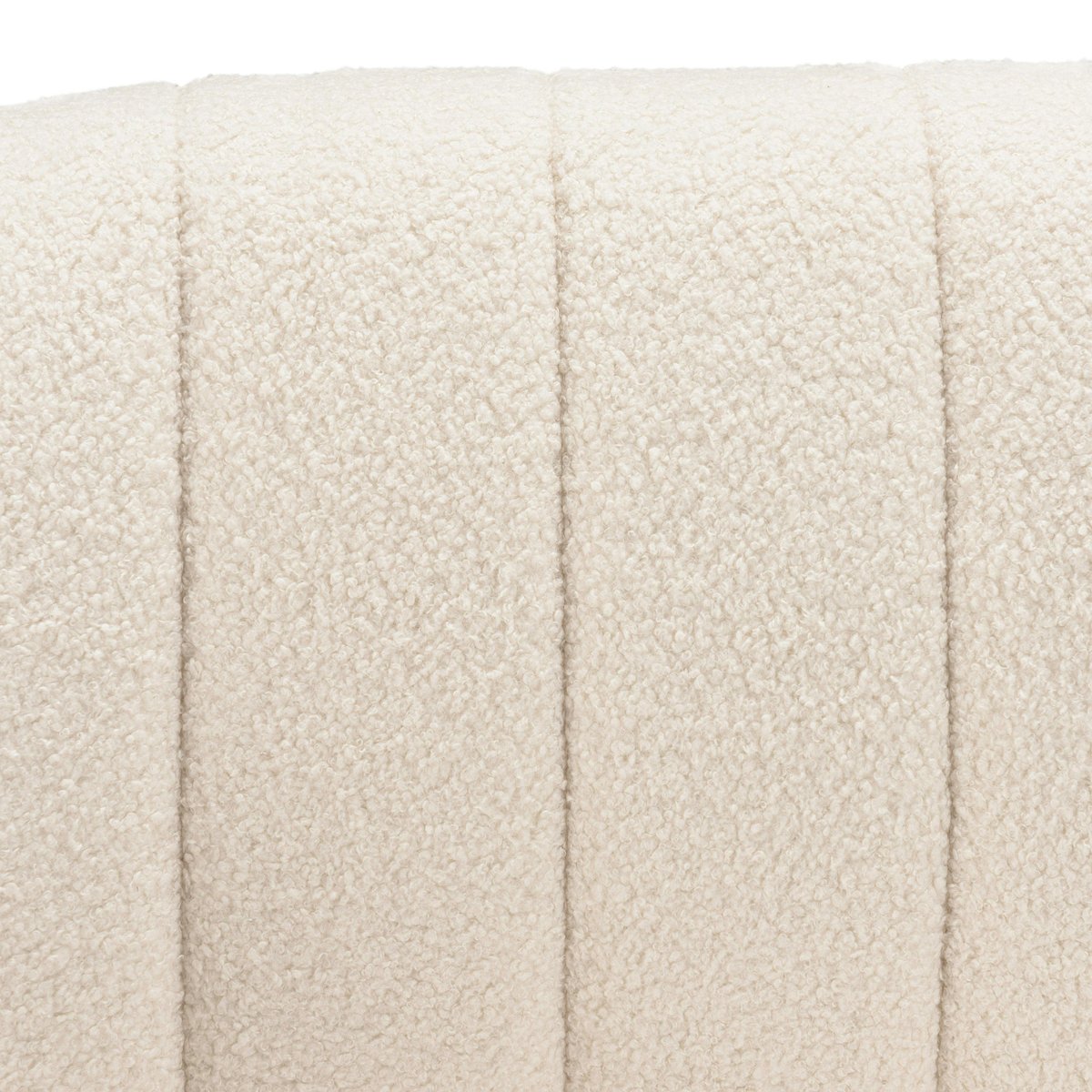 Canapé moderne 2 places tissu bouclette écru COLOMBUS ecru, PIER IMPORT