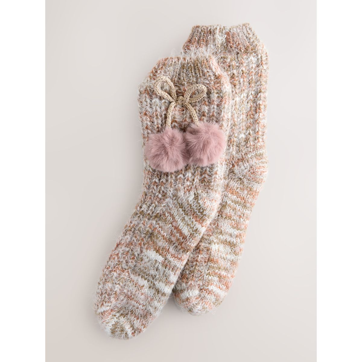 Chaussons à semelle épaisse, 1 paire naturel, NEXT