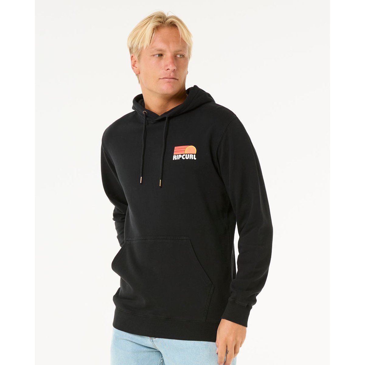 Sweat à Capuche SURF REVIVAL noir, RIP CURL