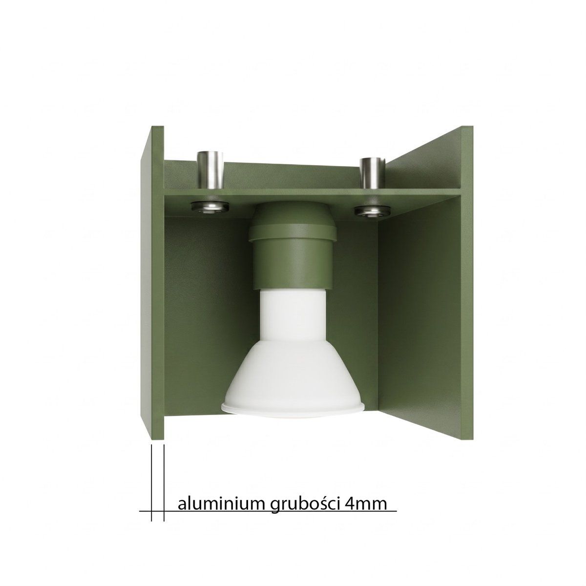 Applique murale Aluminium Vert Olive G9 1 Quad vert olive, EDEN