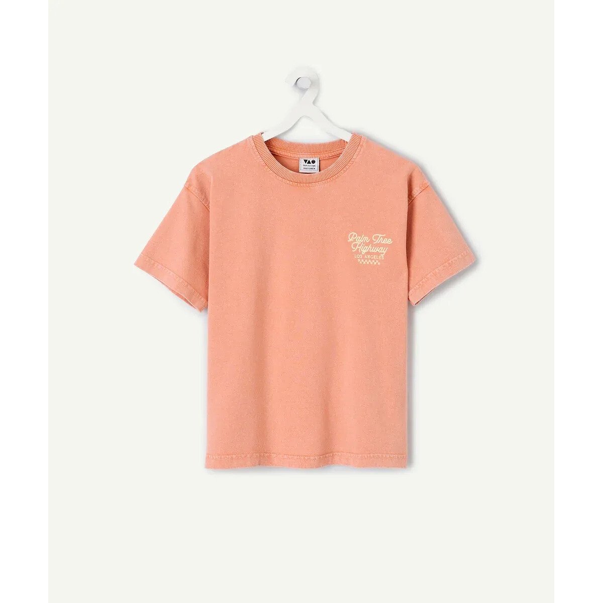 T-shirt manches courtes, imprimé dos terracotta, TAPE A L'OEIL