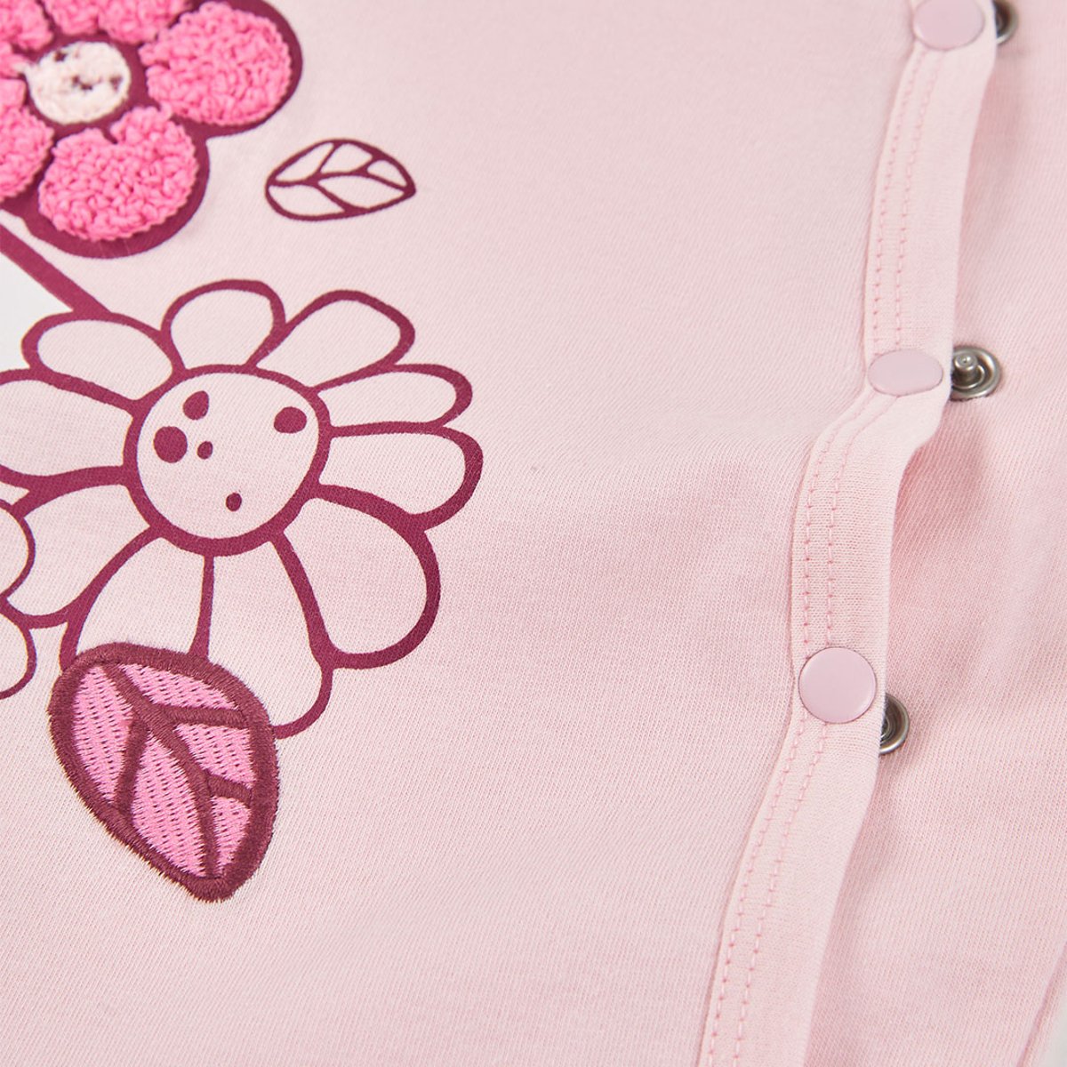 Pyjama bébé en coton rose, BOBOLI