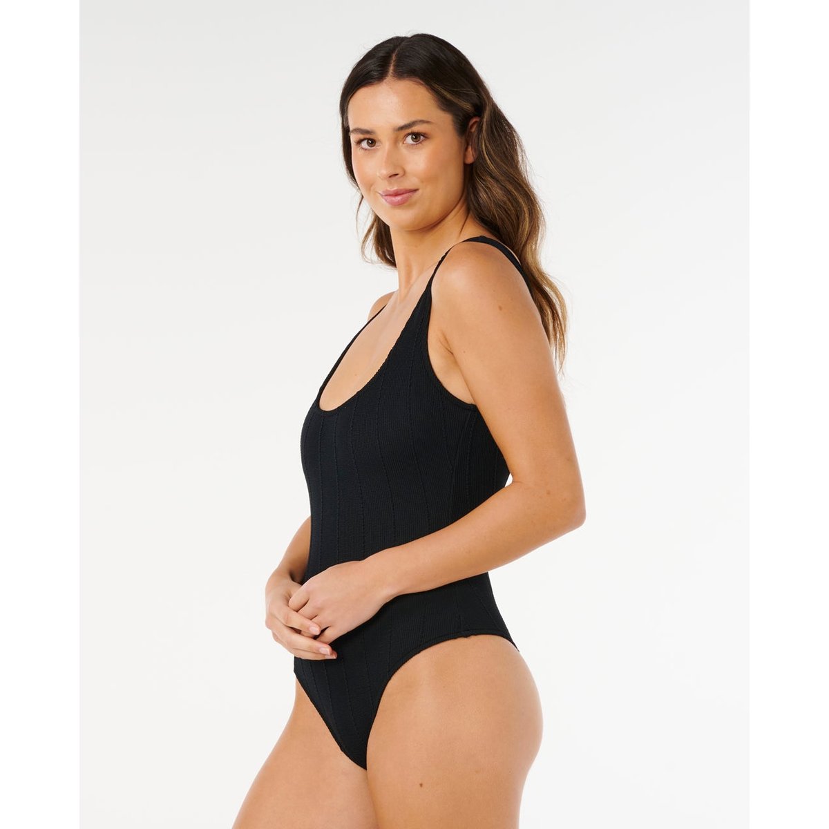 Maillot une pièce tanga Vibe SURF noir, RIP CURL