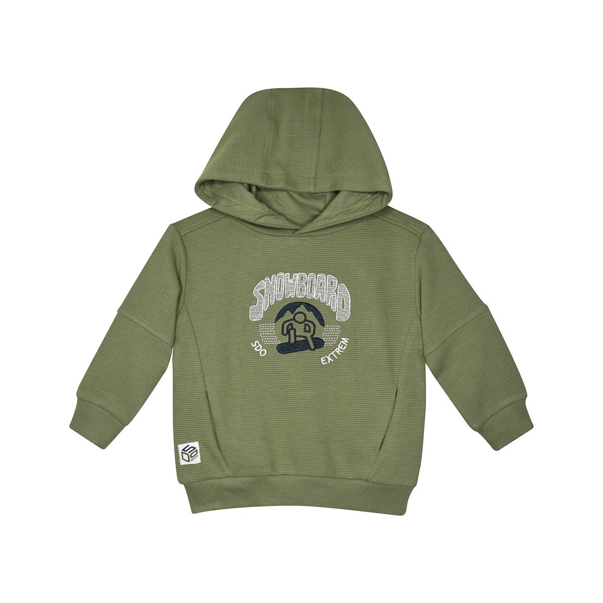 Sweat sigismond maille fantaisie manches longues vert, SUCRE D'ORGE