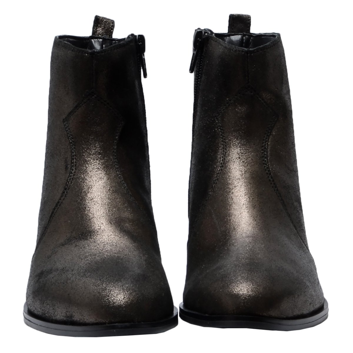 Bottines Plates Cuir Sofia bronze, LES TROPEZIENNES PAR M.BELARBI