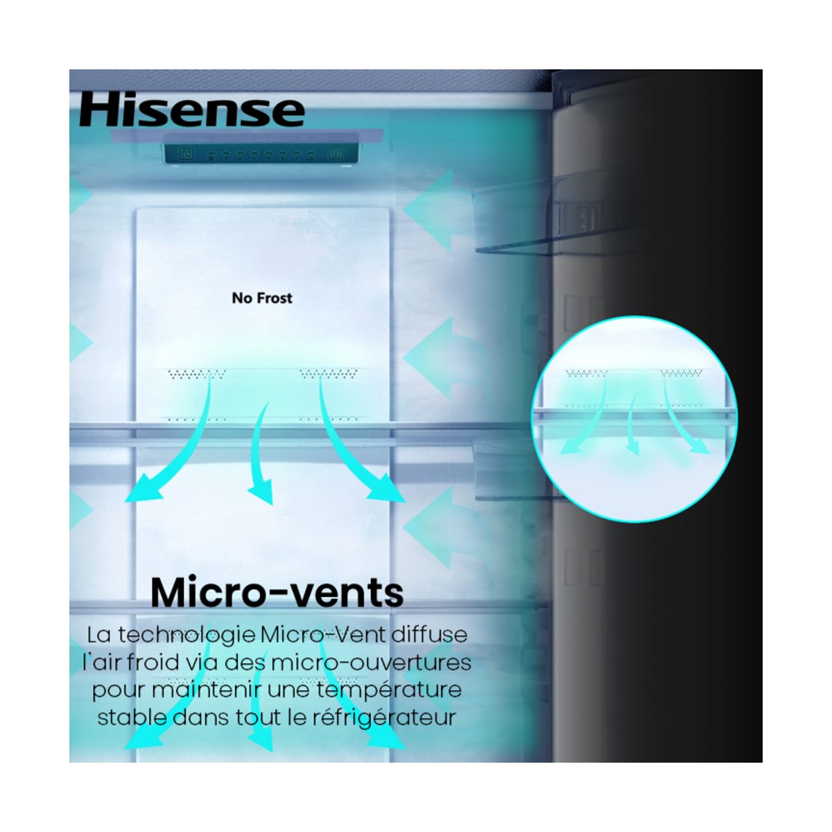 Réfrigérateur combiné RB3N300NECA couleur unique, HISENSE