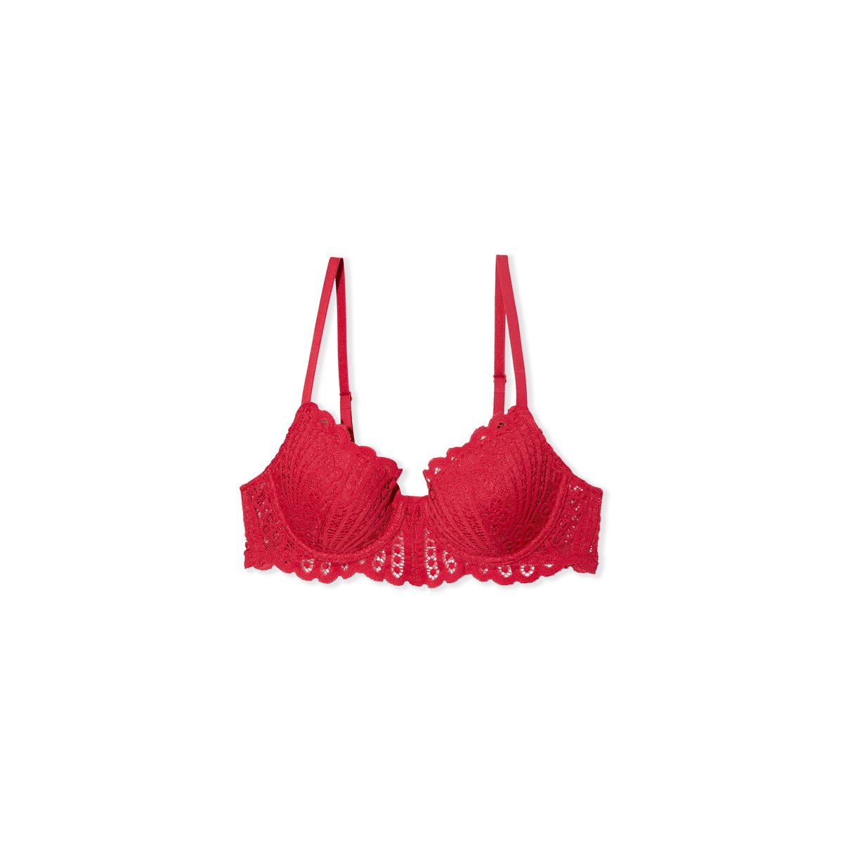 Soutien-gorge N.4 - Le coques fines en broderie ETREINTE rouge, ETAM