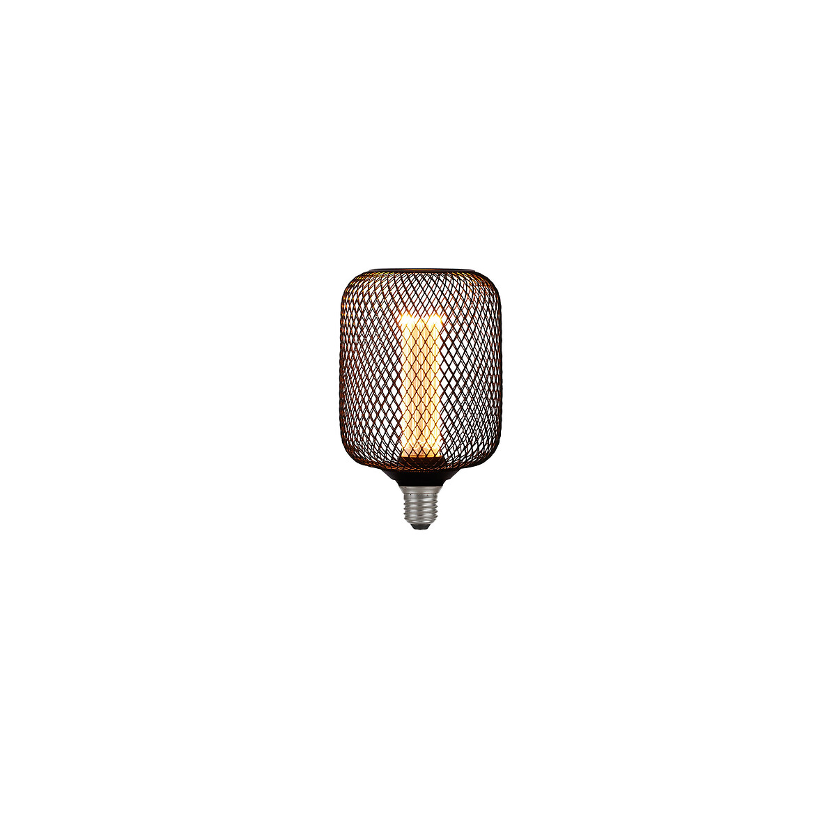 E27 LED Black Metal Cage Bulb black, SO'HOME