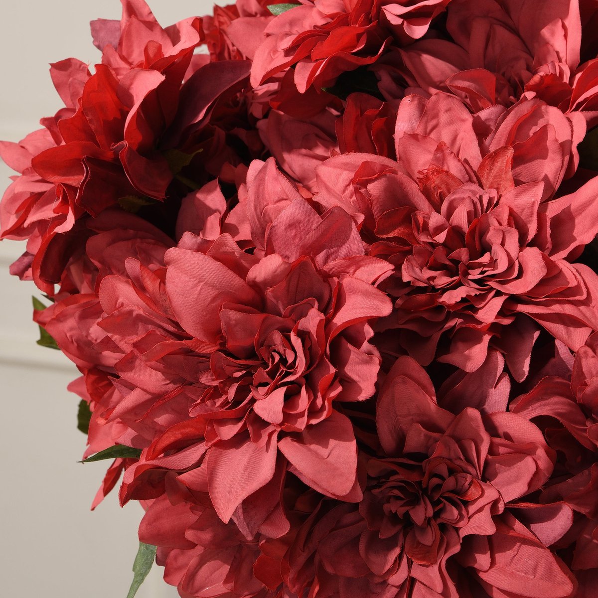 Tige de dahlia artificielle H45 LES ESSENTIELS rouge, SIA