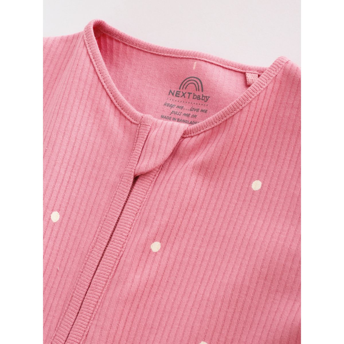 Dors-bien à zip double sens bébé, lot de 4 imprimé cerise rose, NEXT