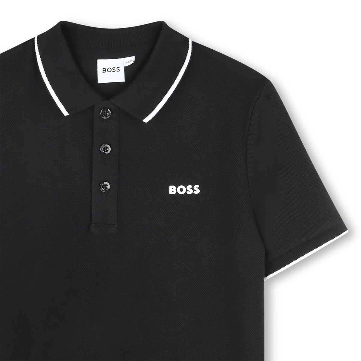 Polo manches courtes black, BOSS KIDSWEAR