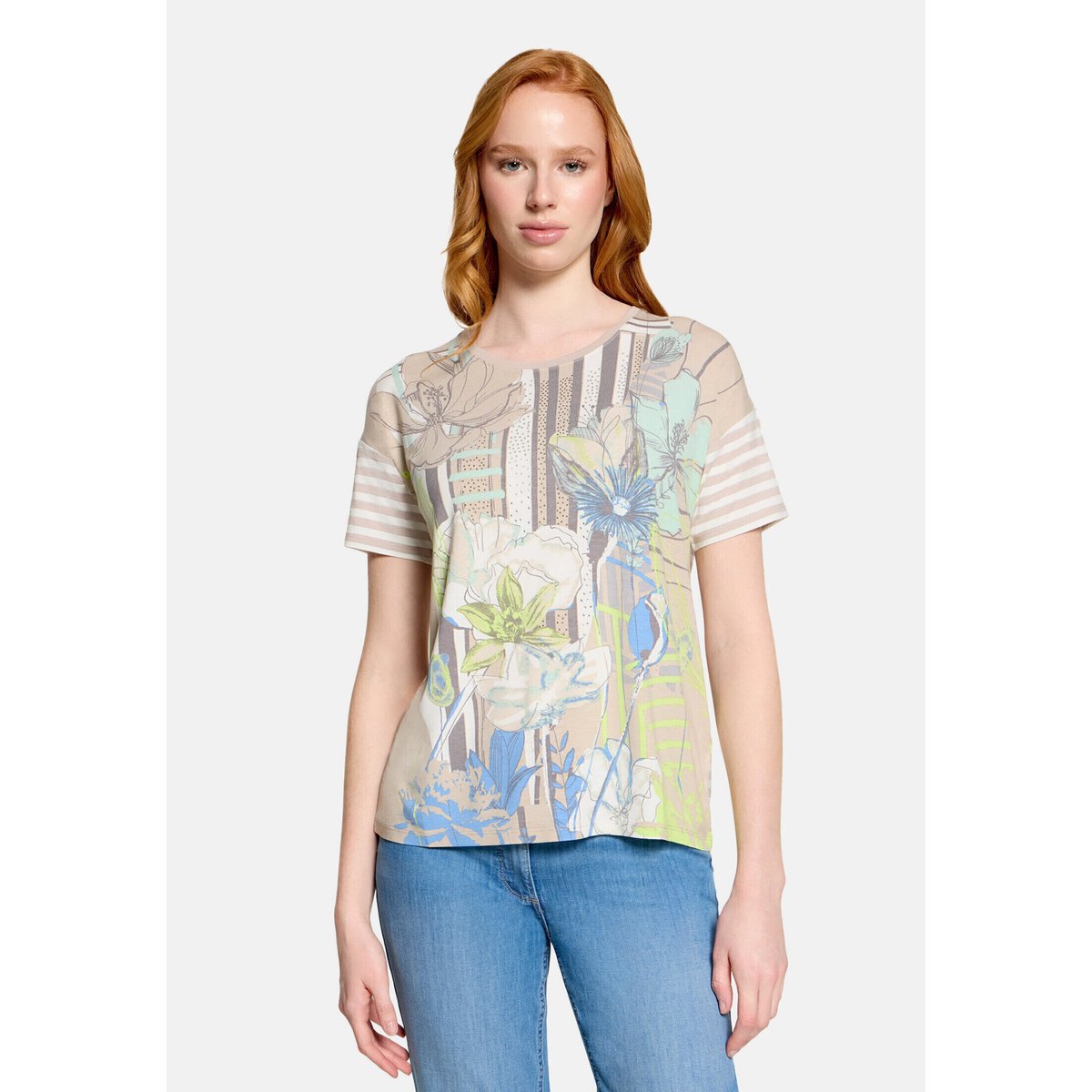Haut casual à rayures horizontales beige/cream, BETTY BARCLAY