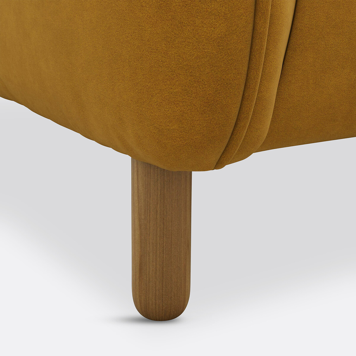Fauteuil velours, Lomeo ocre, LA REDOUTE INTERIEURS