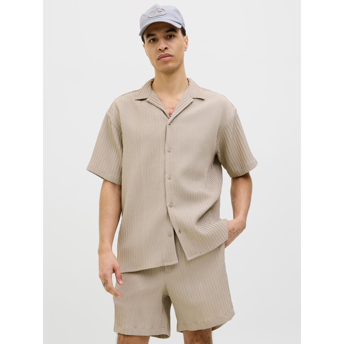 Chemise De Vacances oxford tan, JACK & JONES