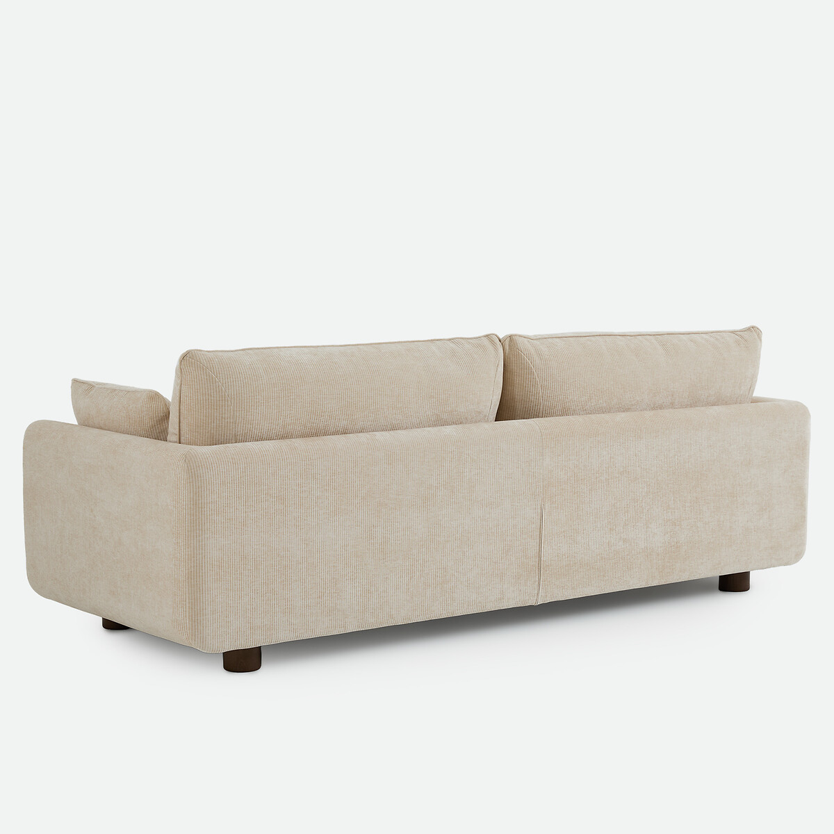 Canapé droit 2, 3, 4 ou 5 places, en velours côtelé gaufré, EMILIO beige, LA REDOUTE INTERIEURS