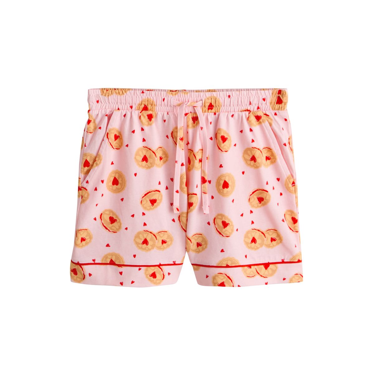 Ensemble pyjama short en jersey à boutons biscuit rose, NEXT