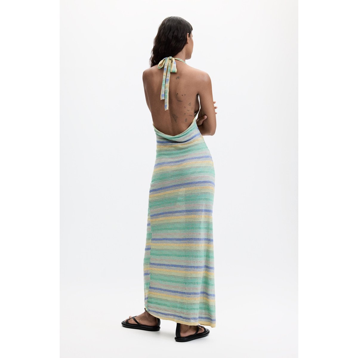 Robe en maille sans manches noir, DESIGUAL