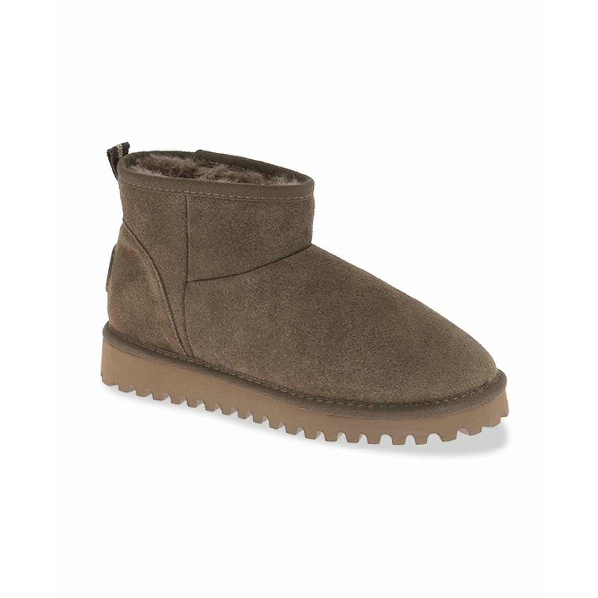 Boots en cuir fourrées Chakir kaki, LES TROPEZIENNES PAR M.BELARBI