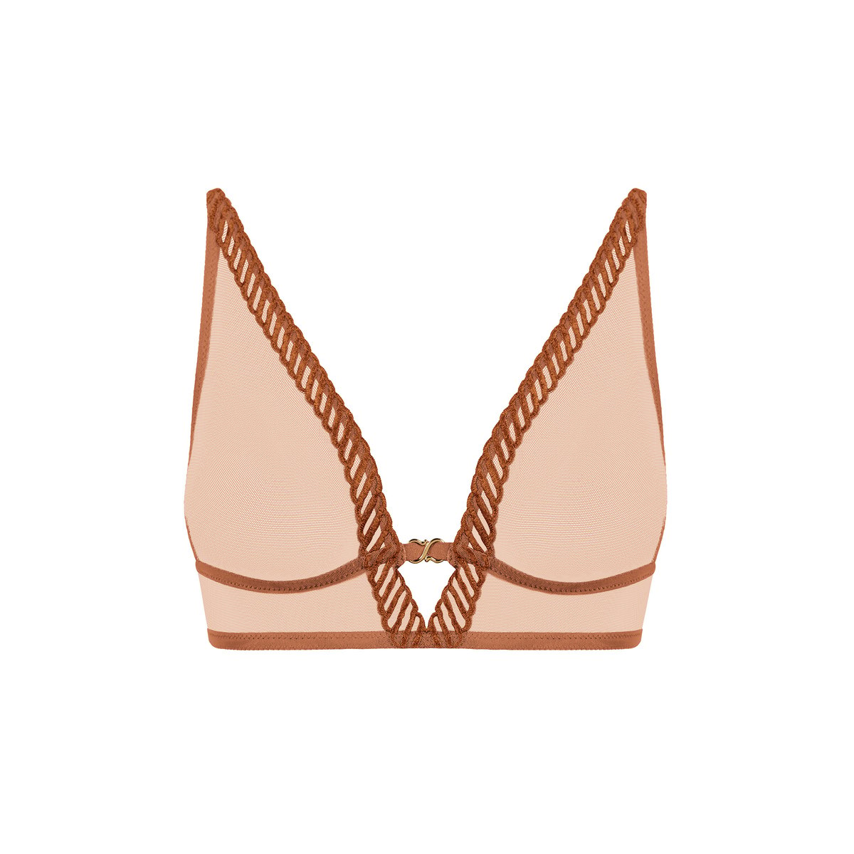 Soutien gorge Triangle Sheer Emotion marron, AUBADE