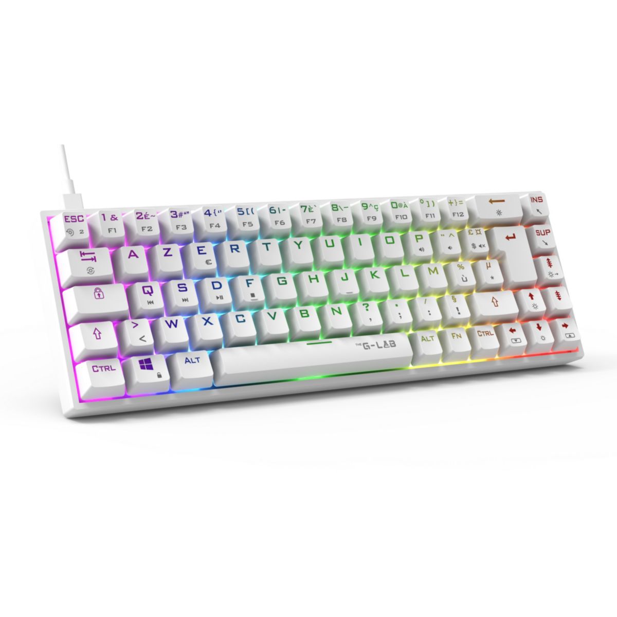 Clavier gamer KEYZ TITAN W FR couleur unique, THE G-LAB